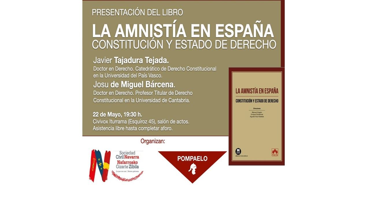 Presentación del libro «La amnistía en España»