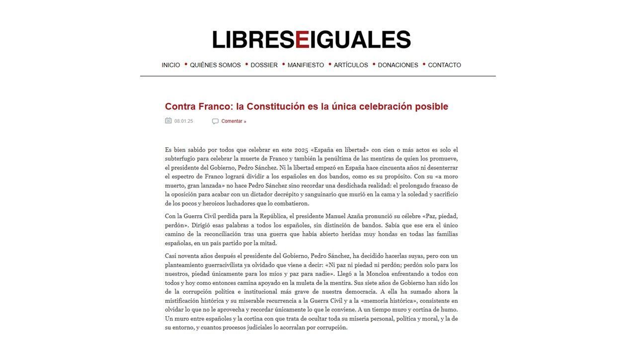 SCN apoya el manifiesto de Libres e Iguales