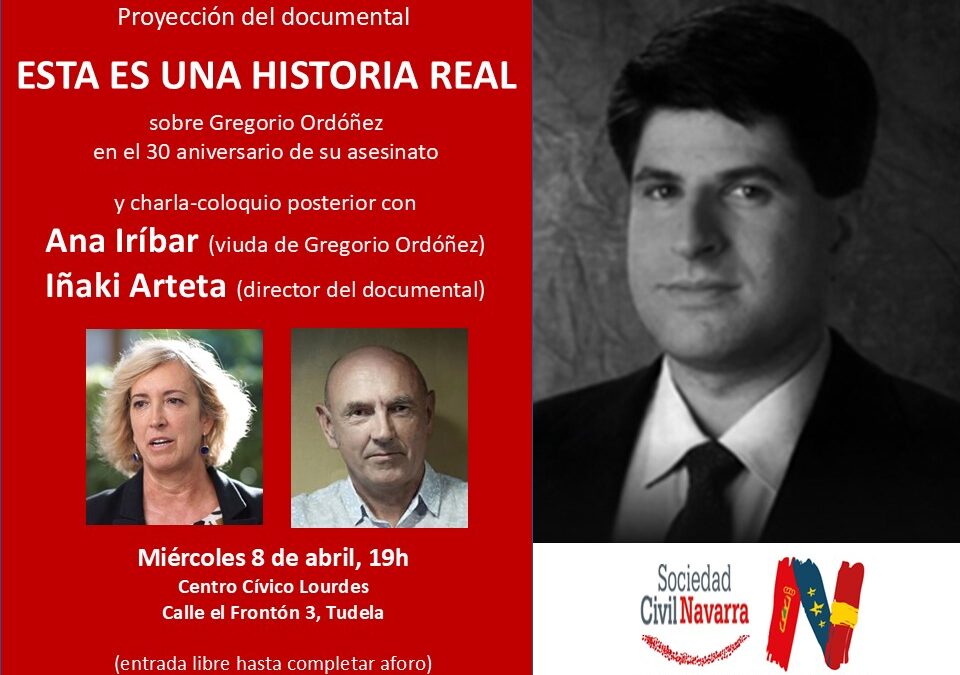 8-A: Proyección del documental sobre Gregorio Ordóñez en Tudela