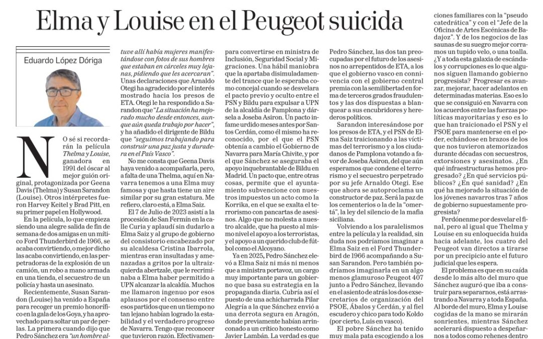 Artículo DN: Elma y Louise en el Peugeot suicida