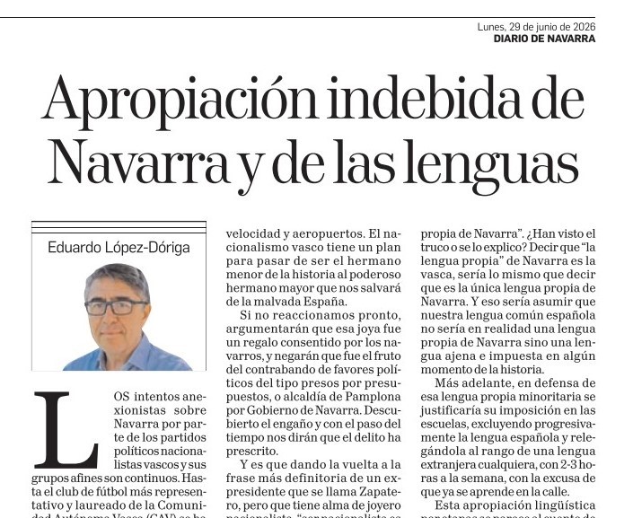Apropiación indebida de Navarra y de las lenguas